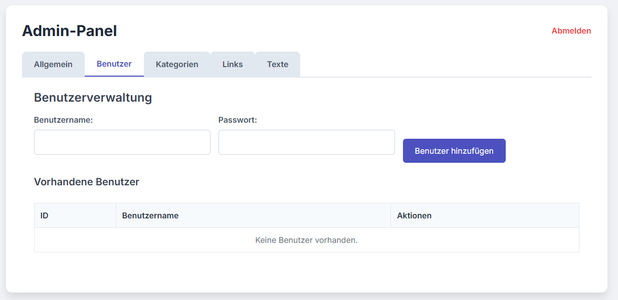 DigiLinks Admin Screenshot 3