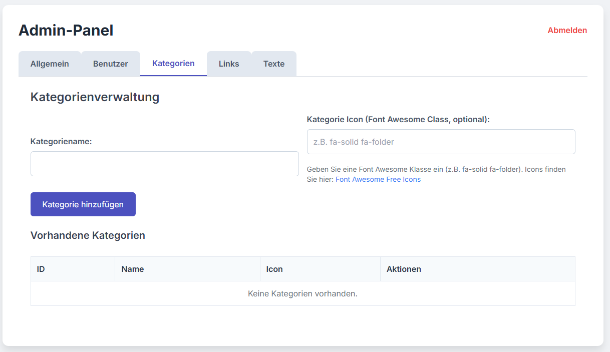 DigiLinks Admin Screenshot 4
