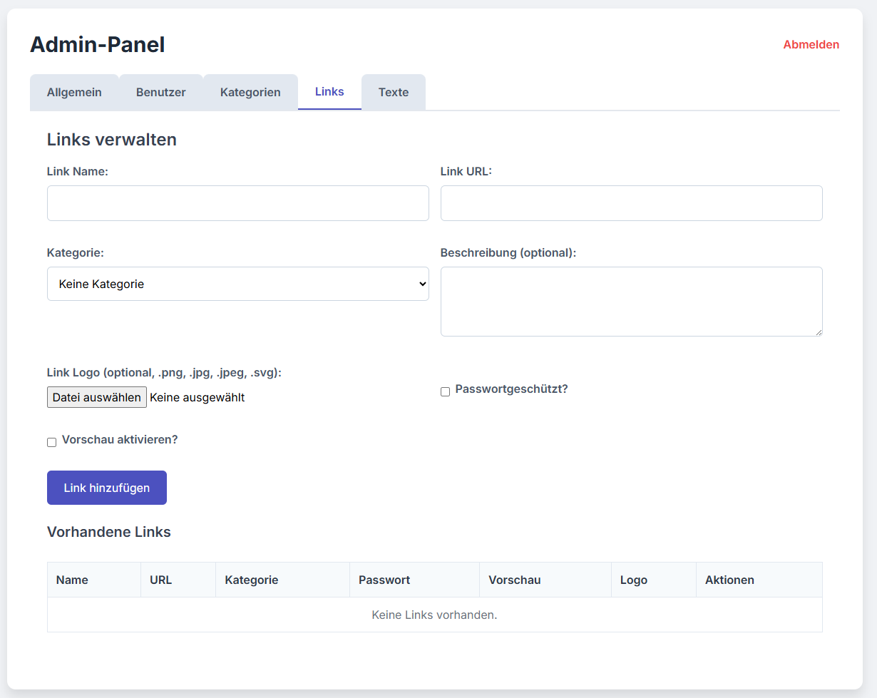 DigiLinks Admin Screenshot 5